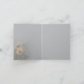 Remerciements Carte Fleur de tournesol (Intérieur)