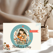 Remerciements Carte florale de la Fête des Mères