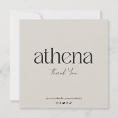 Remerciements Carte moderne de soins aux bougies (Dos)