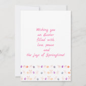 Remerciements Carte motif de vacances de Pâques (Dos)