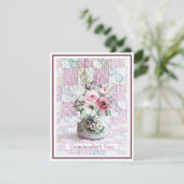 Remerciements Carte Note Vase de grand-mère (Debout devant)