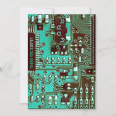 Remerciements Carte PCB turquoise, circuit imprimé de pièces éle (Devant)