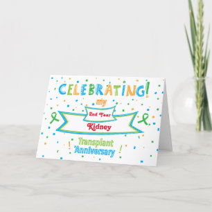 Remerciements Carte personnalisée de l'anniversaire de transplan