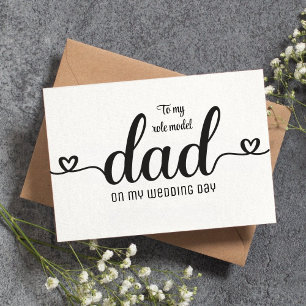 Remerciements Carte personnalisée pour le père de la mariée