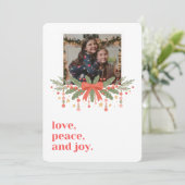 Remerciements Carte photo de Noël (Debout devant)