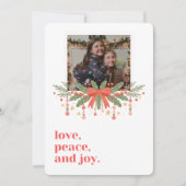 Remerciements Carte photo de Noël (Devant)