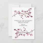 Remerciements Carte photo de Noël à script rustique moderne (Dos)