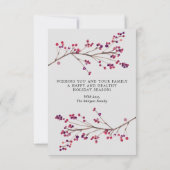 Remerciements Carte photo de Noël à script rustique moderne (Dos)