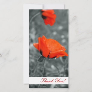 Remerciements Carte photo de remerciement