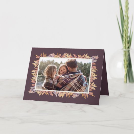 Remerciements Carte photo de Thanksgiving (Devant)