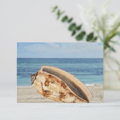 Remerciements Carte Plat Anniversaire de Shell Sea Beach Ocean (Debout devant)