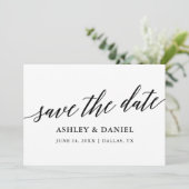 Remerciements Carte plate de calligraphie élégante moderne pour  (Debout devant)