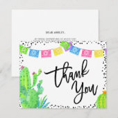 Remerciements Carte plate pour enterrement de vie de jeune fille (Devant / Derrière)