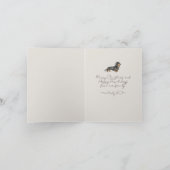 Remerciements Carte pliée photo de Noël pour animal de compagnie (Intérieur)