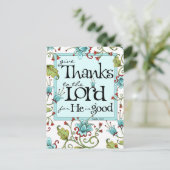 Remerciements - Carte postale (Debout devant)