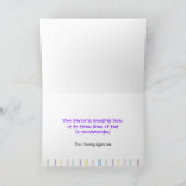 Remerciements Carte pour notes de Cutietoots - lignes de crayon (Intérieur)