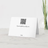 Remerciements Carte pour notes de fleurs (Dos)