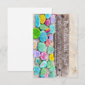 Remerciements Carte pour notes de Kindness Rocks (Devant / Derrière)