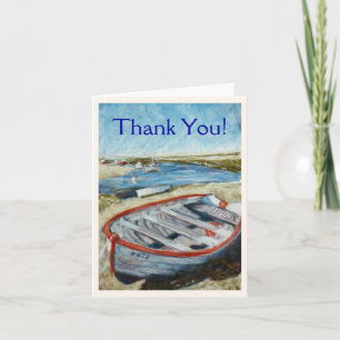 Remerciements Carte pour notes de petit bateau "Merci"