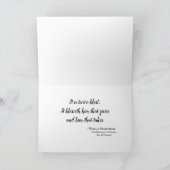 Remerciements Carte "Qualité de grâce" (Intérieur)