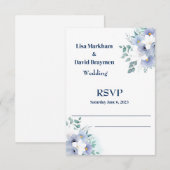 Remerciements Carte RSVP de mariage (Devant / Derrière)