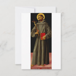Remerciements Carte sacrée de Saint François d'Assise