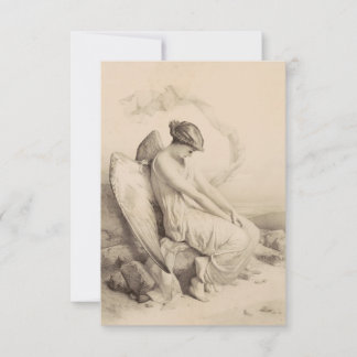Remerciements Carte Sainte Contemplation de l'Ange Déchu