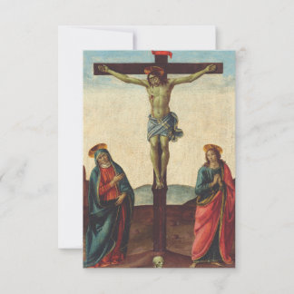 Remerciements Carte Sainte de la Crucifixion de Jésus de la Rena