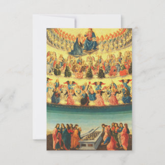 Remerciements Carte Sainte de l'Assomption de la Vierge de Botti