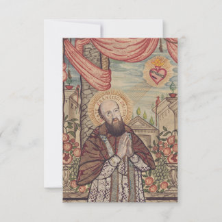 Remerciements Carte Sainte de Saint François de Sales