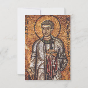 Remerciements Carte Sainte de Saint Laurent de Rome