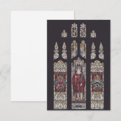 Remerciements Carte Sainte de Saint Polycarp vitrail (Devant / Derrière)