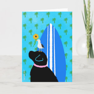 Remerciements Carte Seagull pour chien de bord du Black Lab