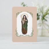 Remerciements Carte St Brigid de Kildare Novena (Debout devant)