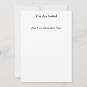 Remerciements Carte texte de l'invitation à l'événement d'annive (Dos)