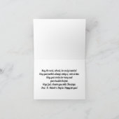 Remerciements Carte Vacances Cercle De Shamrock (Intérieur)