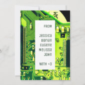 Remerciements Carte verte PCB, circuit imprimé de pièces électro (Dos)