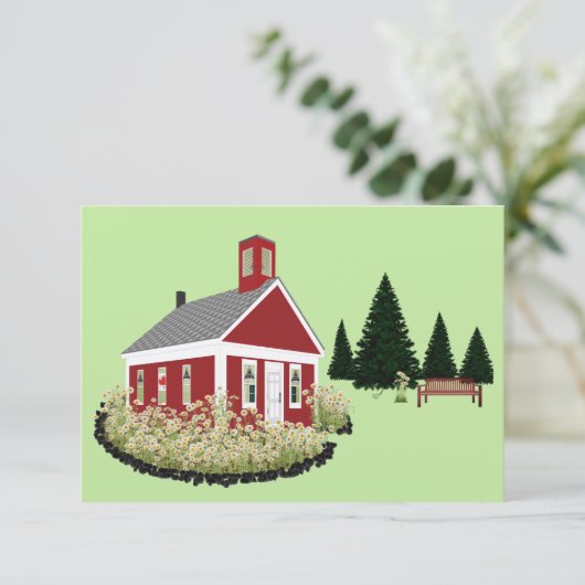 Remerciements Carte vierge - École de la version canadienne du d (Debout devant)