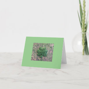 Remerciements Carte vierge pliée de la Saint-Patrick