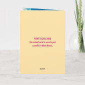 REMERCIEMENTS CHAMP DE FLEURS CARTE D'ANNIVERSAIRE (Dos)