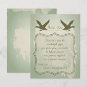 Remerciements chasse PLATE de canard de pays du carte de (Devant / Derrière)