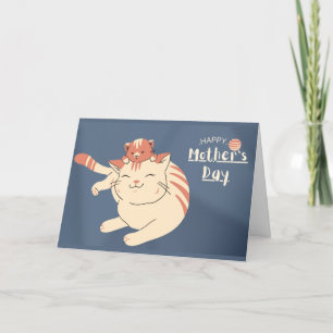 Remerciements Chats mignons Bonne carte de fête des mères