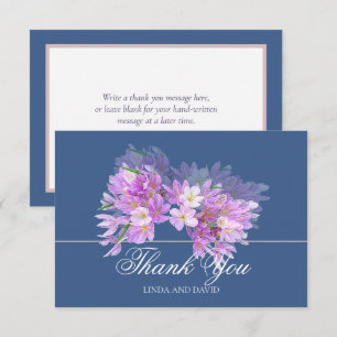 Remerciements Chic Moderne Carte de Remerciement Fleur de Crocus