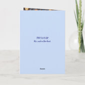 REMERCIEMENTS CHOISI AMIS CARTE DE NOËL (Dos)