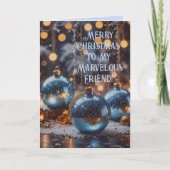 REMERCIEMENTS CHOISI AMIS CARTE DE NOËL (Devant)