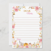 Remerciements Citrouille d'automne Carte de message de note de t (Devant)