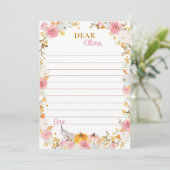 Remerciements Citrouille d'automne Carte de message de note de t (Debout devant)