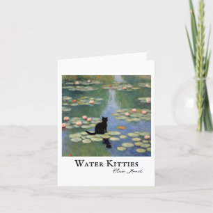 Remerciements Claw Monet Lys d'eau Chat Carte de sympathie
