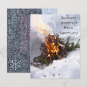 Remerciements Collection de carte de voeux de Noël de Noël (Devant / Derrière)