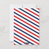 Remerciements Collection rouge de service postal de carte de (Dos)